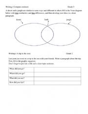 English Worksheet: writing