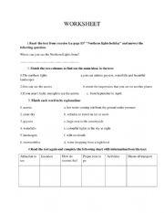 Worksheet- Unusual Holidays; Booklet