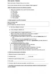 disasters - ESL worksheet by whzjane