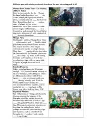 English Worksheet: Amusement Parks