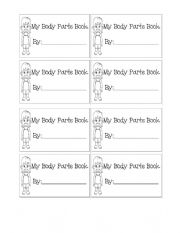 English Worksheet: Body parts lapbook