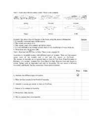 English Worksheet: season and weather