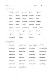 English Worksheet: Stressed word 