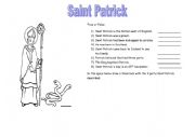English worksheet: St Patricks Day True or False