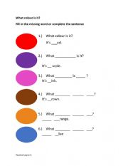 Colour questions
