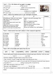 English Worksheet: FAMILY LIFE