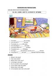 English Worksheet: Preposition activity