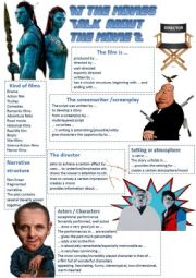 English Worksheet: At the movies 2 How to talk about a movie and write a review - More detailed