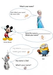 English Worksheet: What�s your name