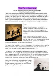 English Worksheet: The three brothers tale