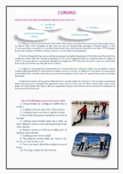 English Worksheet: Curling