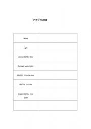 English Worksheet: Introduce your friend