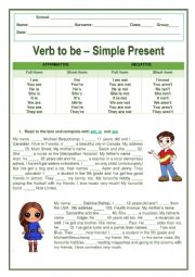 Verb to be - Simple Present