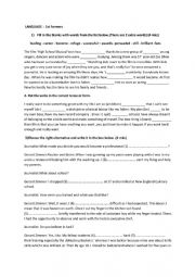 English Worksheet: Review 1st form