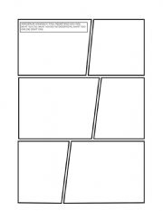 English Worksheet: Comic activity with rubric
