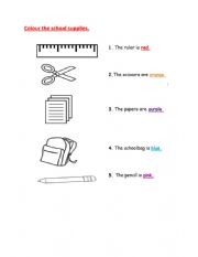 English Worksheet: Classroom objects