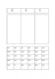 English Worksheet: vowels