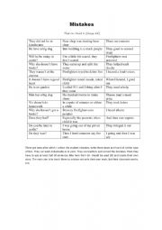 English Worksheet: Story in the past tense