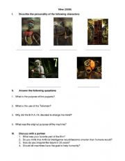 English Worksheet: Nine movie (2009)