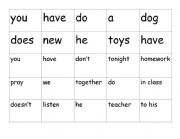 English Worksheet: Reordering Sentences