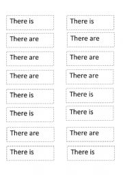 English Worksheet: There is/there are