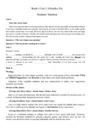 English Worksheet: How to live a healthy life?--Exercise