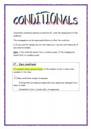 English Worksheet: Condition sentences