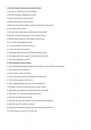 English Worksheet: REVIEW TOEFL EXERCISES