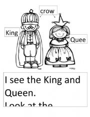 English Worksheet: King Queen