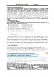 English Worksheet: remedial activities about education for 1st form