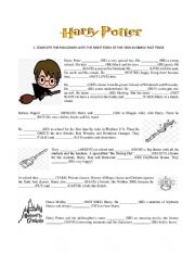 Harry Potter verbs in past