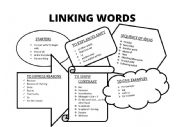 English Worksheet: LINKING WORDS 1