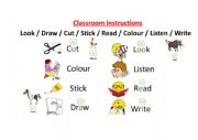 English Worksheet: Classroom instructions