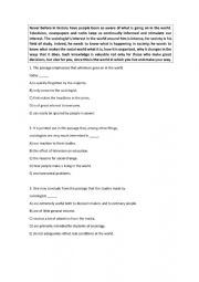 English Worksheet: READINGS