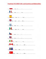 VERB TO BE AND COUNTRIES