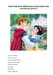 Snow White Past Perfect Continuous speaking