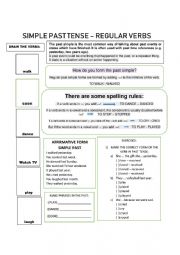 English Worksheet: SIMPLE PAST TENSE ACTIVITY