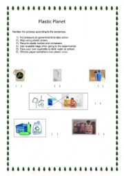 English Worksheet: Plastic Planet