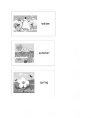 Seasons of the year flashcard