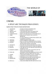 English Worksheet: THE WORLD OF CINEMA PART-1