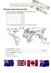 English Worksheet: Discover Australia
