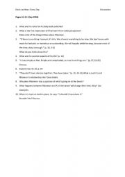 English Worksheet: Levithan: Every day_Work-Discussion_sheet
