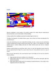 English Worksheet: Flags