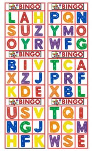 English Worksheet: ABC bingo