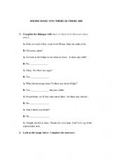 English Worksheet: FOODS/ SOME/ ANY/ THERE IS/ THERE ARE