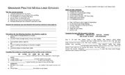English Worksheet: Grammar Practice for Modals (should - Ought to) and Gerunds