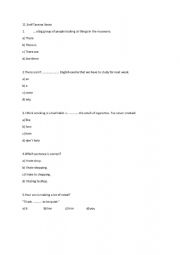 English worksheet: there