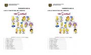 English Worksheet: POSSESSIVE CASE WITH THE SIMPSONS FAMILY