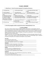 English Worksheet: If clauses 