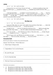 English Worksheet: Mixed Grammar exercises